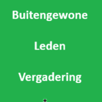 Uitnodiging Buitengewone Leden Vergadering