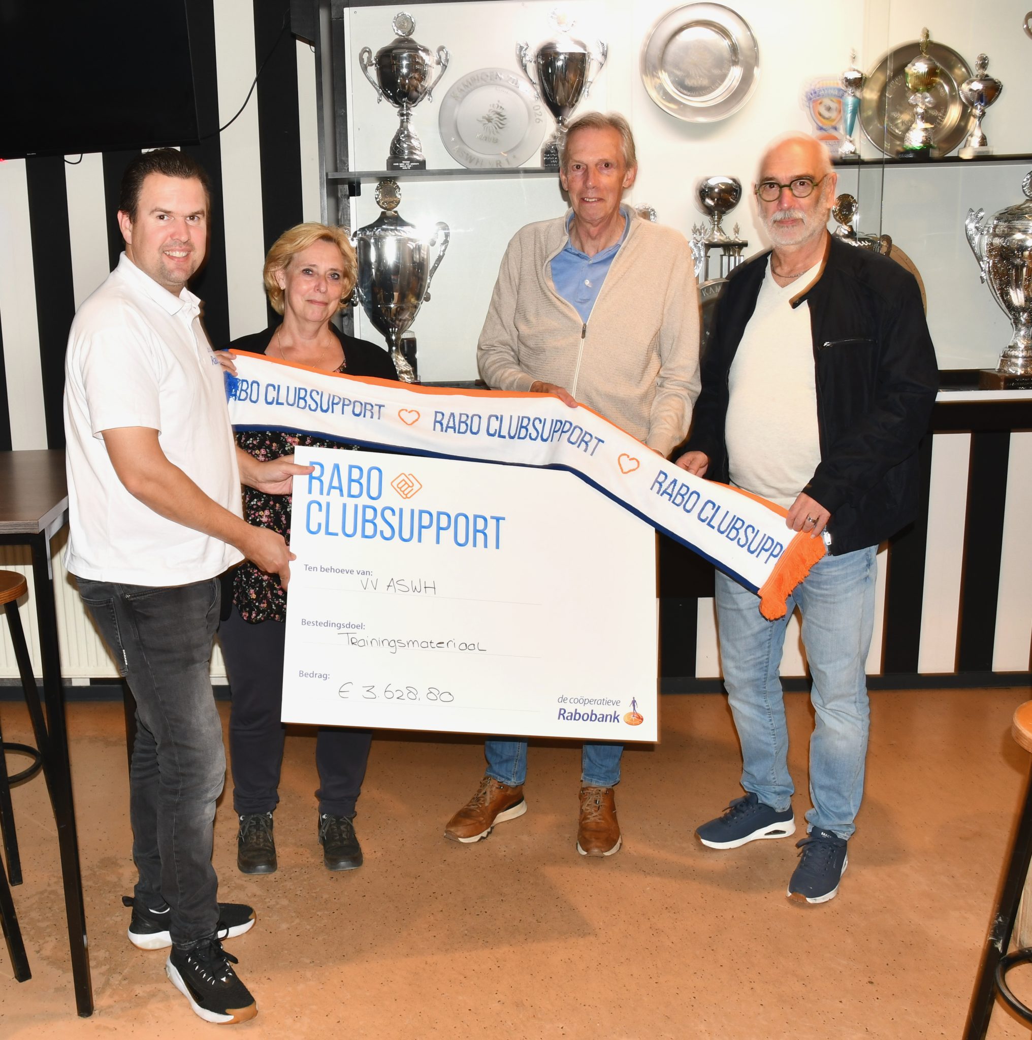 Mooi resultaat voor ASWH bij de Rabo clubsupport actie