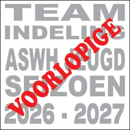 Publicatie voorlopige teamindelingen 2026-2027