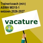 Vacature Trainer-coach (m/v) ASWH MO15-1 (Seizoen 2026-2027)
