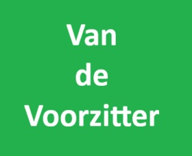 Van de voorzitter