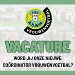 Vacature | Coördinator Vrouwenvoetbal (vrijwilligersfunctie)