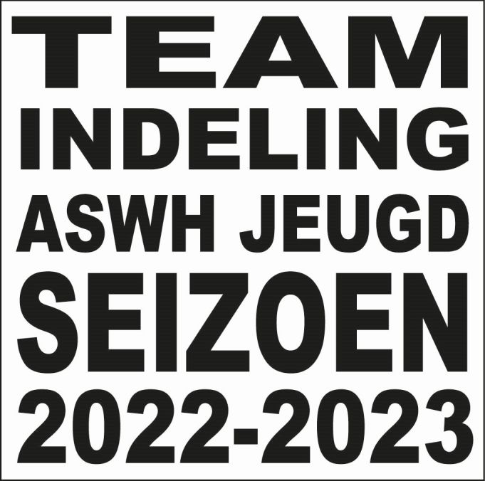 Voorlopige Teamindelingen Jeugd Seizoen 2022 - 2023